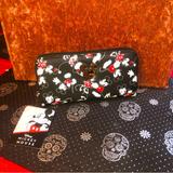 Disney Bags | Disney Mickey Mouse & Minnie Mouse Zip Around Wallet | Color: Black/Red | Size: Os