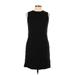 Andrea Jovine Casual Dress - Sheath: Black Solid Dresses - Women's Size 10