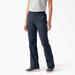 Dickies Women's Plus Slim Fit Bootcut Pants - Rinsed Dark Navy Size 18W (FPW515)