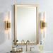 Possini Euro Brianna 23 1/2" High Brass 2-Light Bath Light Set of 2