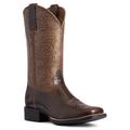 Ariat Round Up Wide Square Toe - Womens 7 Brown Boot B