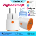 Prise intelligente Tuya Zigbee 3.0 prise UE 16A moniteur d'alimentation 3680W prise intelligente