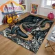 Tapis en peluche non ald dragon chinois ou mythique pour salle de jeux et chambre à coucher zone