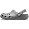 Clog CROCS "Classic", Herren, Gr. 45, grau, Croslite, sportlich, Schuhe, Sommerschuh, Gartenschuh, Poolslides, mit typischem Logo