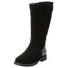 Weitschaftstiefel SHEEGO "Große Größen", Damen, Gr. 42, XL-Schaft, schwarz, Obermaterial: 100% Leder;Einsatz: 100% Textilmaterial, klassisch, Schuhe Reißverschlussstiefel Weitschaftstiefel Reiterstiefel, mit elastischer Zierschnalle