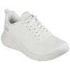 Sneaker SKECHERS "BOBS SQUAD CHAOS FACE OFF", Damen, Gr. 39, weiß (sanftes weiß), Textil, sportlich, Schuhe, Freizeitschuh, Halbschuh, Schnürschuh mit Komfort-Innensohle