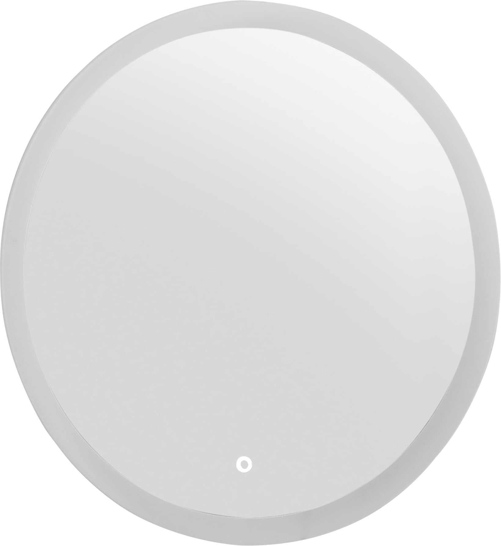 LED-Lichtspiegel PLACES OF STYLE "Spiegel R60", silber (silberfarben), T:3cm Ø:60cm, Holzwerkstoff, Spiegel