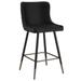 Contemporary Faux Leather and Metal 26" Counter Stool, Set of 2 - N/A