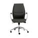 HomeRoots 25.50" X 27" X 42.75" Low Back Office Chair in Gray with Polished Aluminum Base - 25.50" X 27" X 42.75"