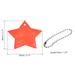 2pcs Safety Reflector Star Pendant PVC Reflective Gear Keychain