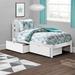 Harriet Bee P"kolino Twin Bed w/ Storage Drawers, Wood in White | 38.25 H x 41.25 W x 78 D in | Wayfair 599C5CDF881A48A7B151F025B9644299