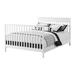 OxfordBaby Logan Collection Full Bed Conversion Kit for Convertible Baby Crib, Greenguard Gold Certified, in White | 5 H x 76 W x 2 D in | Wayfair