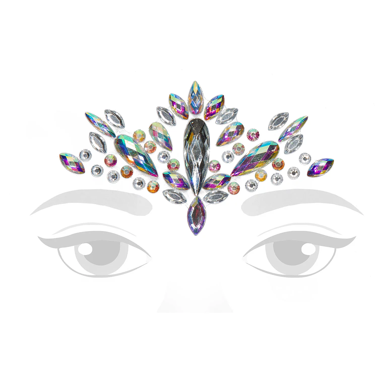 Face Art Tatouage "cristal