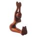 Trinx Eraclio Parvatasana Sculpture Wood in Brown/Gray | 6.25 H x 10.25 W x 2.4 D in | Wayfair A5D3C143ACA2478CA10079DAC64E0017