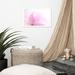 Bungalow Rose Peaceful Close-Up Pink Lotus Petal Floral Framed Nature Photo Paper Poster - Photograph Paper in Pink/White | Wayfair