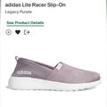 Adidas Shoes | Adidas Lite Racer Slip-On No Lace Foam Bottom Classic Dressy Easy To Wear Casual | Color: Purple/White | Size: 6.5