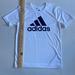 Adidas Shirts & Tops | Adidas Youth T-Shirt White With Applied Graphic. Youth 7 Self-Wick Fabric. | Color: White | Size: 7b