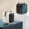 Portable Electric Fan Heater for Home 1000w Energy Efficient Heaters Space Heater Modern electrical Ceramic Fan heater low energy Room Desk Home eco heater ecoheater Fast Heat in 5 Seconds (White)