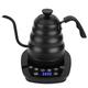 Electric Gooseneck Kettle, AC220-240 V Electric Coffee Tea Kettle with Display, Vble Temperature Control, 1200 W, Quick Heating, Digital Gooseneck Kettle (Black)