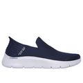 Skechers Men's Slip-ins: GO WALK Flex - No Hands Slip-On Shoes | Size 9.5 Extra Wide | Navy | Textile | Machine Washable