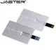 JASTER-Clé USB étanche 4 Go 16 Go 32 Go 64 Go carte en métal clé USB clé USB de crédit logo