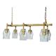 Delta 6 light chandelier in Antique Brass finish with adjustable height