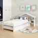 Twin Storage House Bed for kids with Bedside Table