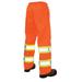 TOUGH DUCK S37411 Hi-Vis Rain Pants,XL,Orange