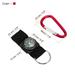 2 in 1 Compass Keychain Belt Clip Camping Explorer Party Favors Silver Tone Red - Black