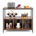 Buffet Sideboard Wooden Kitchen Pantry Modern Stationary Island