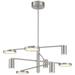 George Kovacs Swivel LED 8-Light Brushed Nickel Chandelier