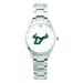 Women's Silver South Florida Bulls Stainless Steel Bracelet Wristwatch