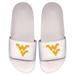 Men's ISlide White West Virginia Mountaineers Primary Logo Motto Slide Sandals