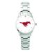 Unisex Silver SMU Mustangs Stainless Steel Bracelet Wristwatch