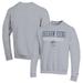 Men's Champion Heather Gray BYU Cougars Stack Logo Volleyball Powerblend Pullover Sweatshirt