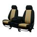 CalTrend Center Buckets NeoPrene Seat Covers for 2011-2022 Dodge Durango - DG347-06PP Beige Insert with Black Trim