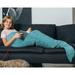 Mermaid Tail Blanket w/ Anti-Slip Neck Strap 66.5" x 22.5" by Catalonia Polyester in Blue | 66.5 H x 22.5 W in | Wayfair 1CTMM100BL