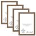 14x33 Brown Barnwood Picture Frame for Puzzles Posters Photos or Artwork (4-Pack)