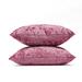 Mercer41 Oroma Home Haike Square Velvet Decorative Throw Pillow Cover Set Velvet in Pink | 18 H x 18 W in | Wayfair