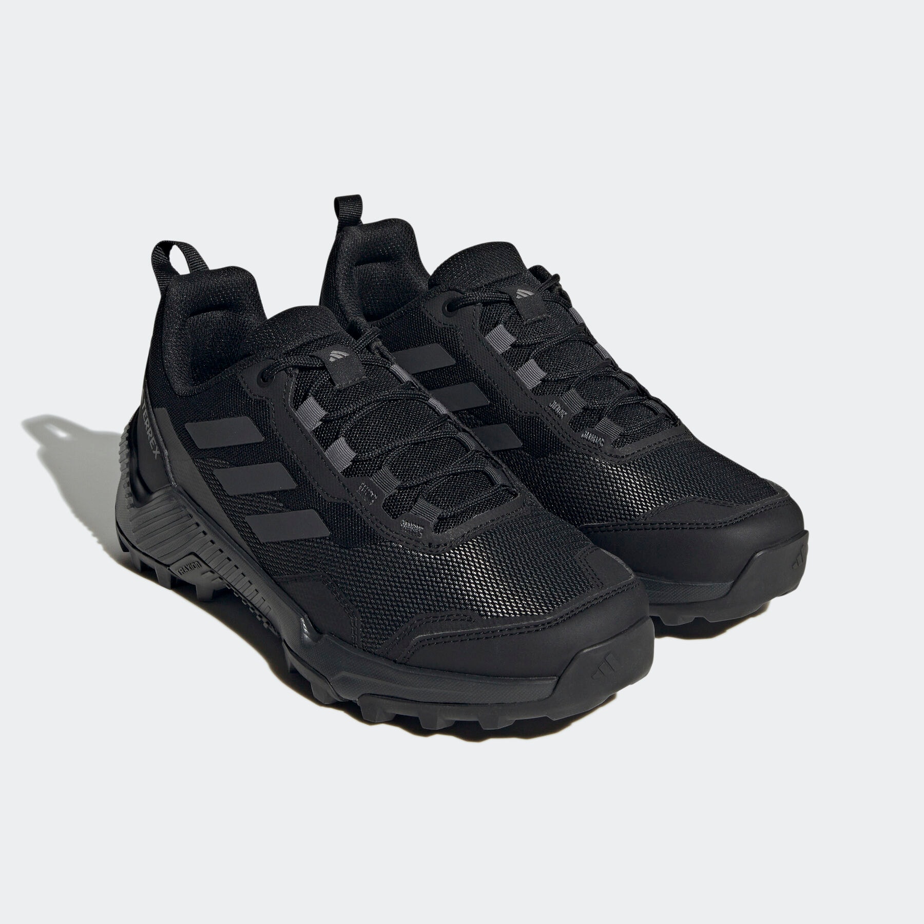 Wanderschuh ADIDAS TERREX "EASTRAIL 2.0", Damen, Gr. 39, schwarz (core schwarz, carbon, grau four), Synthetik, Textil, Schuhe Wanderschuh