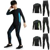 MLFU Kids Long Johns Thermal Underwear Set Winter Warm Ski Underwear for Boys 2-Piece Set