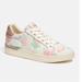 Coach Shoes | Coach Clip Floral Lowtop Sneakers | Color: Cream/White | Size: 8.5