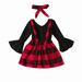 Clothes for Little Girls Girls Outfits Size 8 Baby Girls Plaid Autumn Long Sleeve Romper Bodysuit Suspender Dress Headbands Set Clothes Baby Girl Blankets