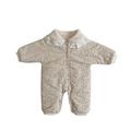 Kids Boys Girls Winter Long sleeved Rompers Clearance Sale Baby Quilted Thickening Jumpsuit Autumn And Winter Clothes Floral Warm Cotton Clothes Romper Romper Baby Outing Clothes 3-6 Months
