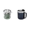 Stanley Perfect Brew Pour Over - Ergibt 1-6 Tassen - Wiederverwendbar - Keine Einweg-Papierfilter erforderlich & Abnehmbarer Filter & Classic Legendary Camp Mug Thermobecher 354 ml Nightfall