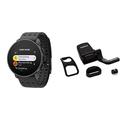 Suunto 9 Peak Pro GPS-Sportuhr mit extrem Langer Batterielaufzeit und Herzfrequenzmessung am Handgelenk & Fahrrad-Sensor mit Distanz-, Schwarz, SS022477000