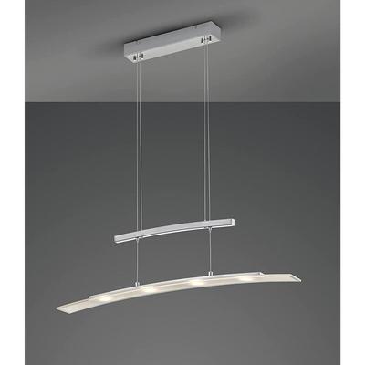 Led Pendelleuchte samos Silber dimmbar, höhenverstellbar - 80cm breit