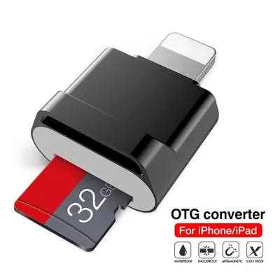 Adaptateur micro SD TF convertisseur OTG Mini lecteur de carte mémoire intelligent 2 en 1 pour