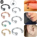 Piercings circulaires en titane fer à cheval haltère 16g piercings oreille hélice cartilage