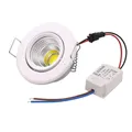 LED mini Downlight Sous Cabinet Spot Light 3W pour Plafond Encastré Lampe AC85-265V Dimmable Down